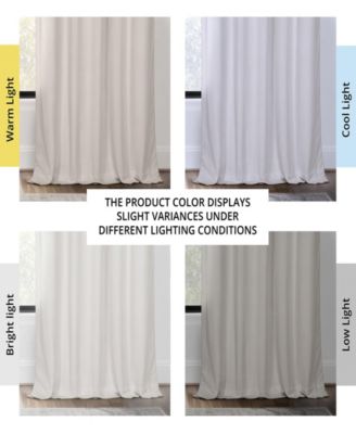 Porcelain White Grommet Signature Velvet Blackout Curtain