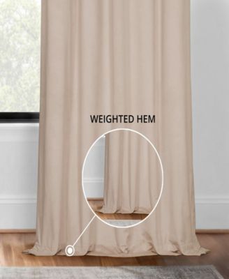 Exclusive Fabrics & Furnishings Signature Blackout Grommet Velvet Panel, 50" x 108"
