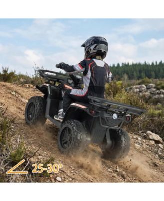 24V Electric Ride On Quad with LED Headlights-Black