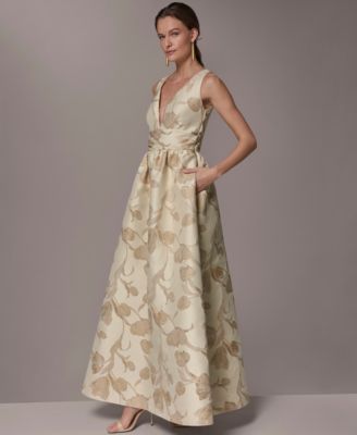 Women's V-Neck Ball Gown