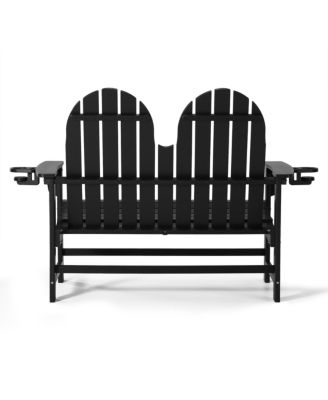 Outdoor Patio 49" HDPE Adirondack Garden Bench