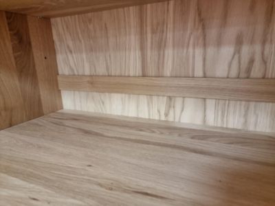 Premium 100% Solid European Oak Hardwood Modular Dining Room Cabinet with Shaker Doors