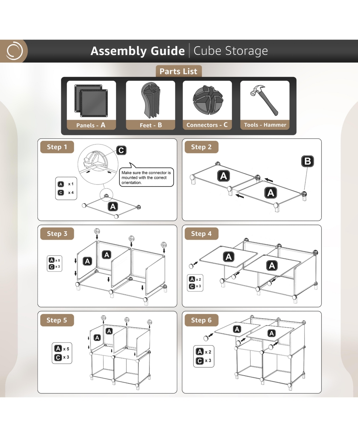 Sorbus -Cube Storage Organizer Cubby Shelf for Closet, Toys, Books, and More Space-Saving Bookshelf for Bedroom, Living Room