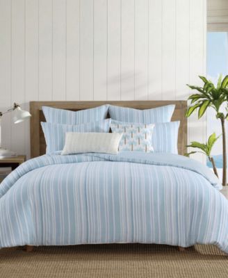 Home Boracay Stripe Muslin 2-Pc. Sham Set, European