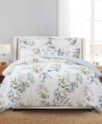 Home Seraphine Blooms Reversible 3-Pc. Duvet Cover Set, Queen