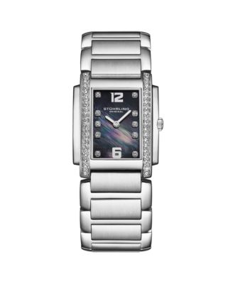 Serafine 4089.4 Women s Rectangular Quartz Watch, Mother-of-Pearl Dial & Swarovski Crystal Bezel