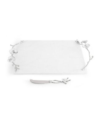 Orchid Cheeseboard and Knife, 2 Piece Set