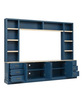 Farmhouse 4-Piece Entertainment Center Wall Unit