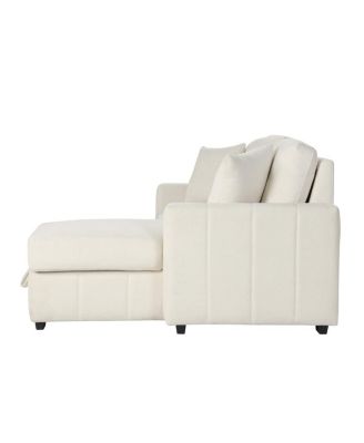 Streamdale L-Shaped Sleeper Sofa w/ Storage Chaise & Cup Holders