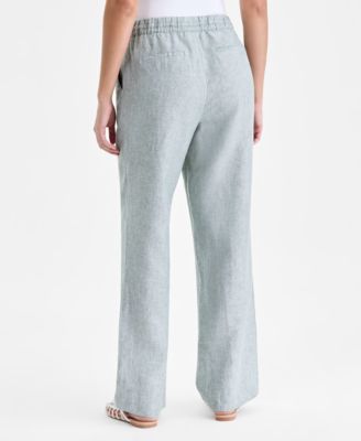 Women's 100% Linen Drawstring Pants