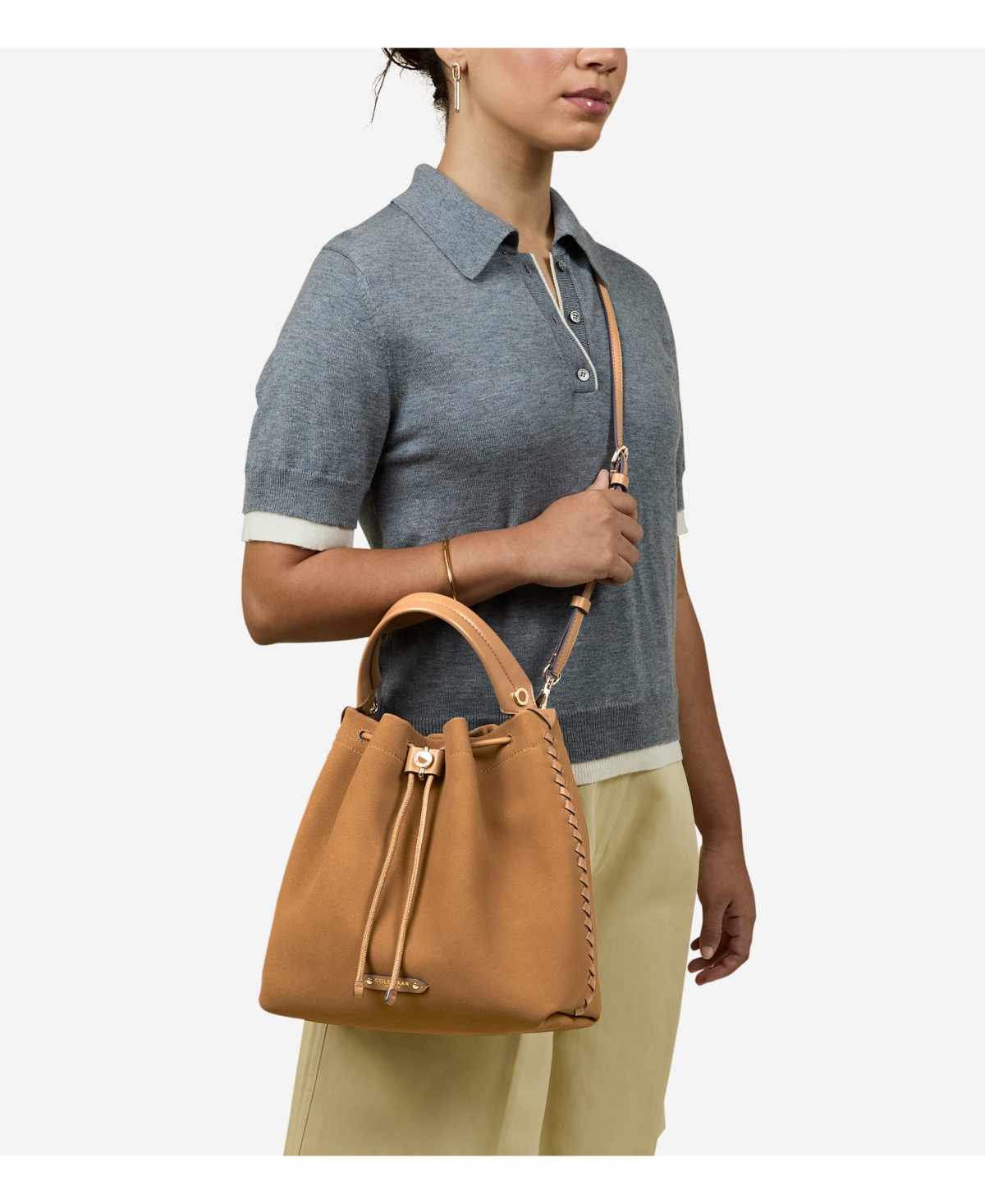 Cole Haan Isabella Small Bucket Crossbody Bag