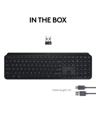 MX Keys Full Size Scissor Keyboard for PC and Mac - Black