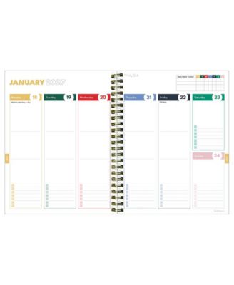 July 2026 - June 2027 Linen Medium Weekly Monthly Planner