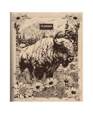July 2026 - June 2027 Wild Bison Large Monthly Planner