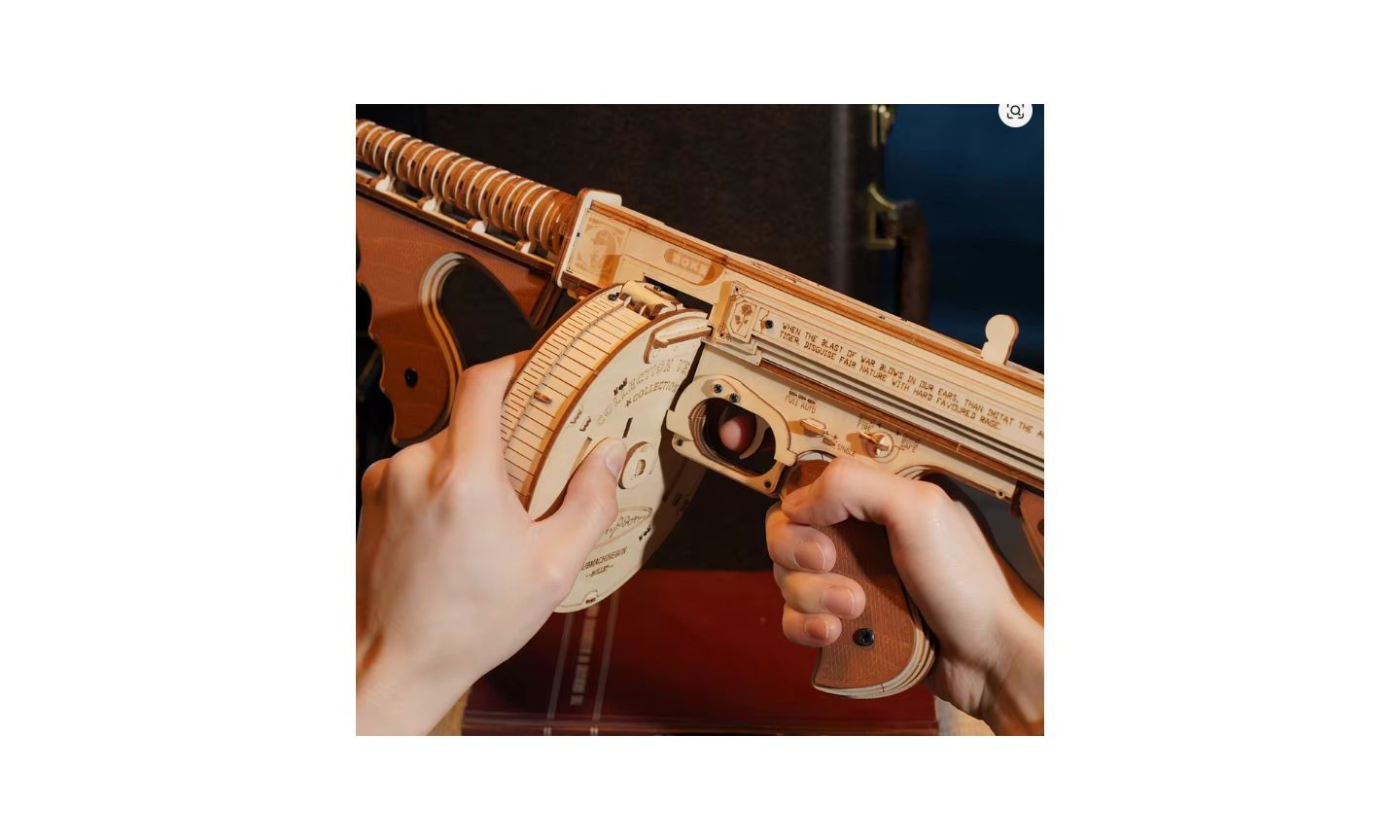 Детские конструкторы Robotime Thompson Rubber-Band Shooter 275-Piece Wooden Puzzle, Ages 14+ — фото 2