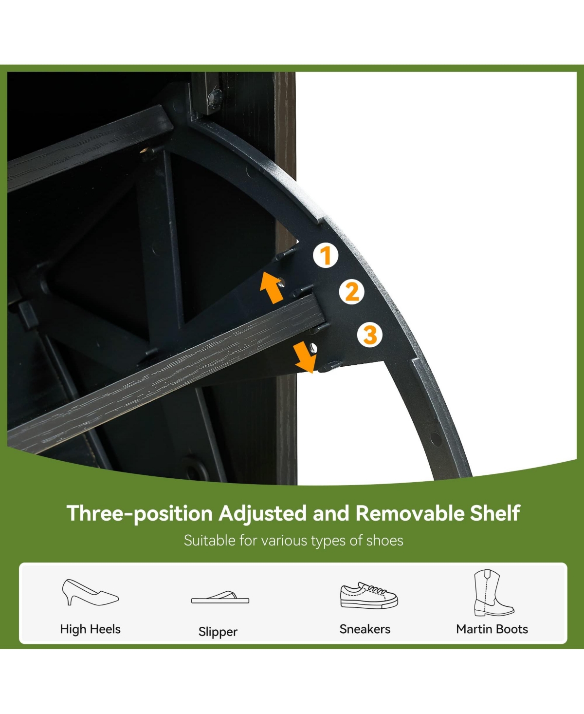 gaomon Entryway Freestanding Rattan Shoe Cabinet, 2 Flip Drawers + 1 Drawer Storage