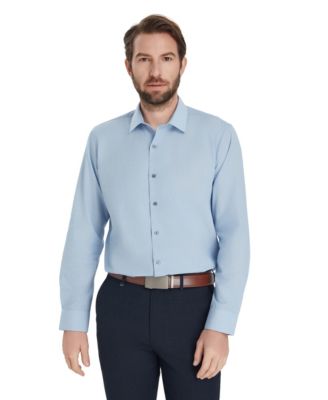 Men's Slim-Fit Solid Dress Shirt