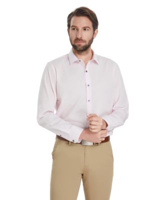 Men's Slim-Fit Solid Dress Shirt