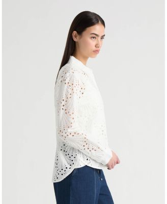 Women's Poplin Eyelet Shirt