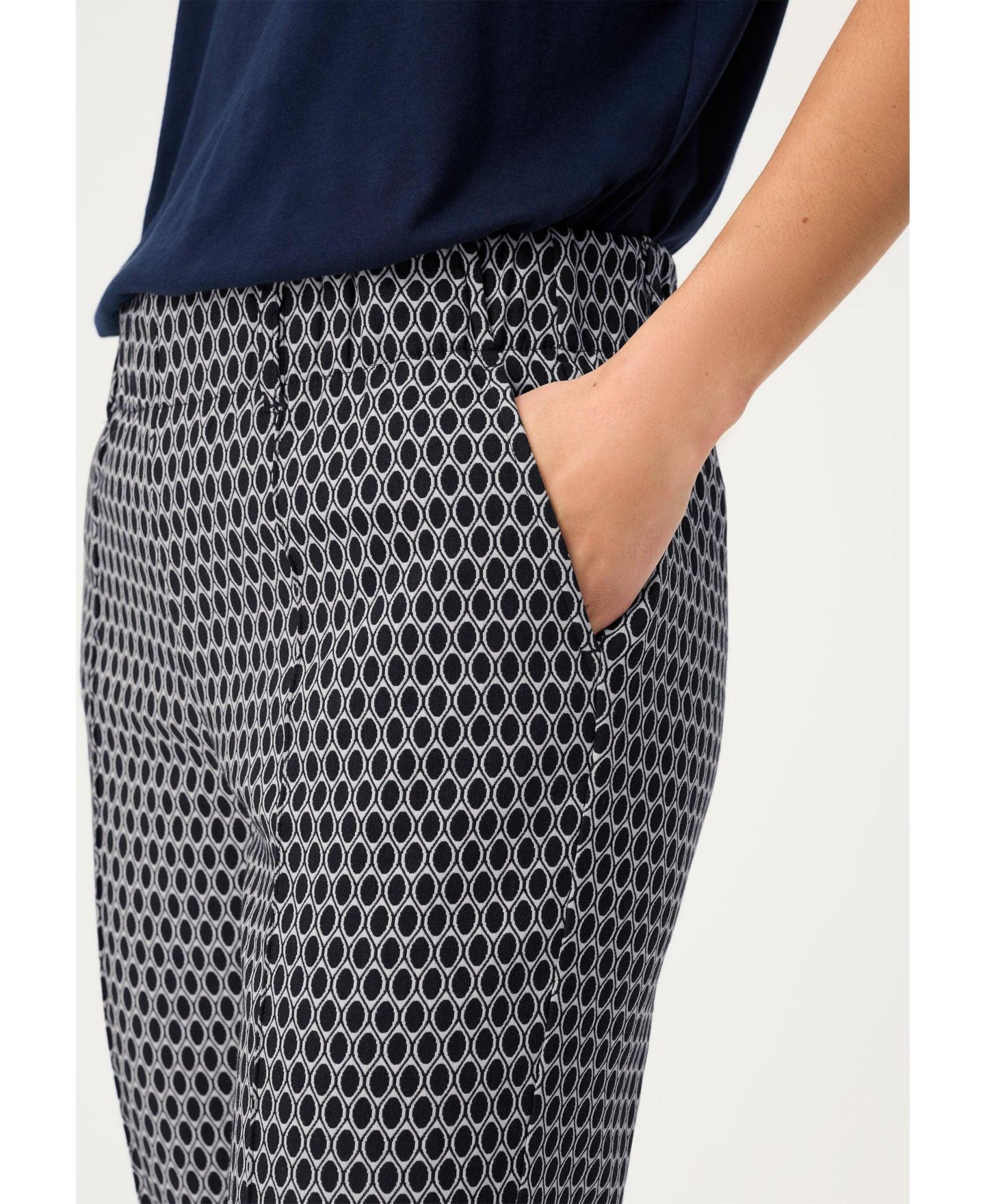 Женские брюки Olsen Lisa FIt Geo Pull-On Pant, цвет: Чернильный синий — фото 6