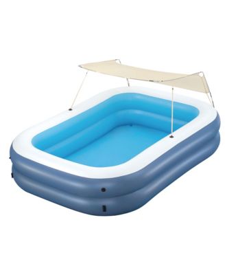 H2OGO! 8 Foot 4 Inch by 70 Inch Summer Bliss Shaded Inflatable Family Pool