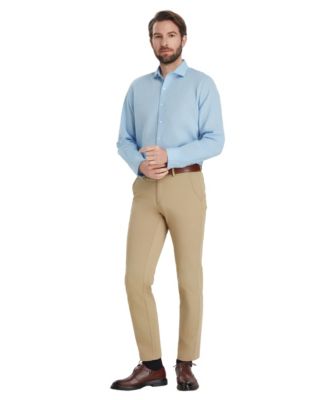 Men's Slim-Fit Linen Dress Shirt