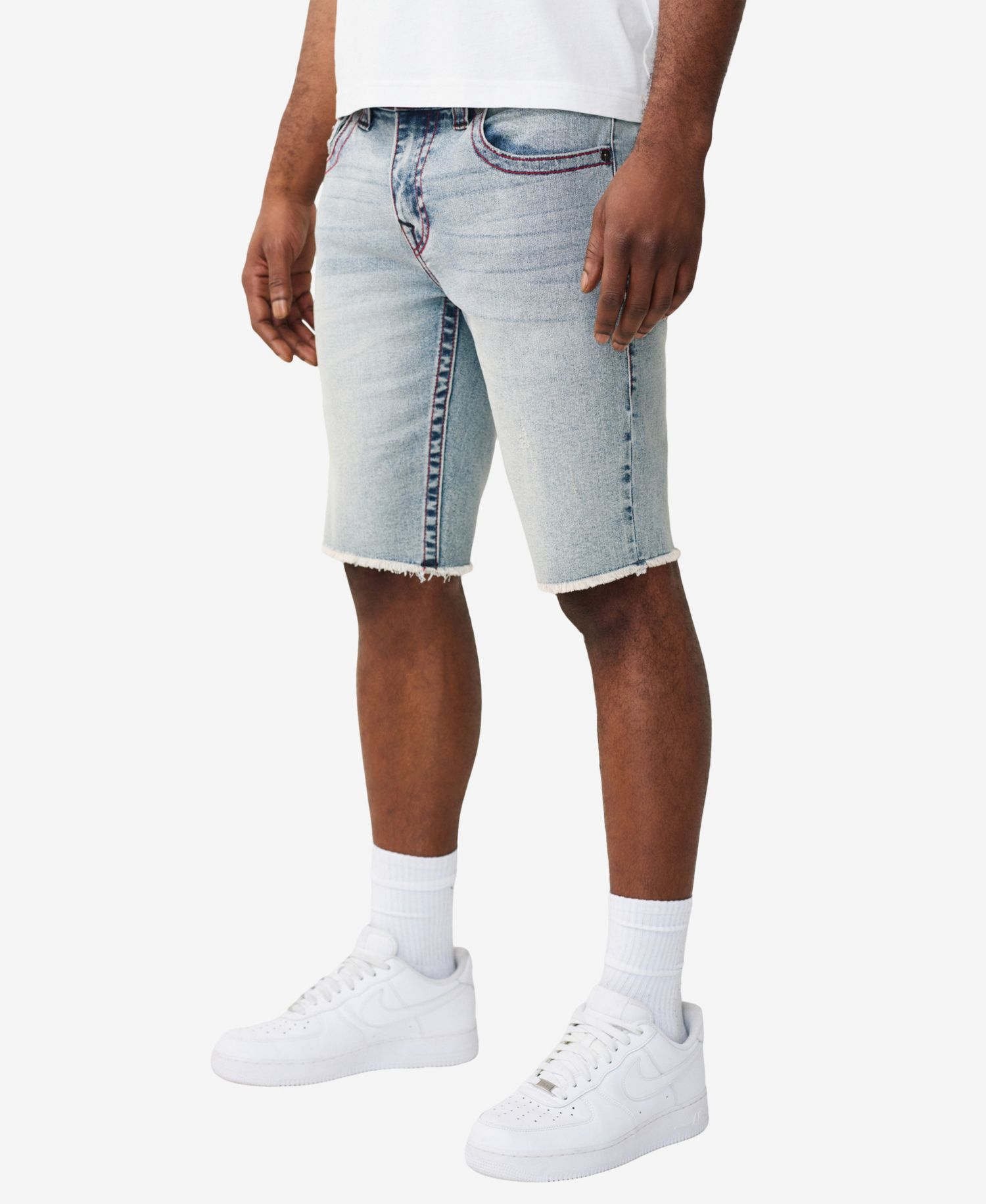 Men's Straight-Fit Hem Shorts