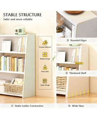 Extendable Modular Cube Bookshelf -Storage for Small Spaces