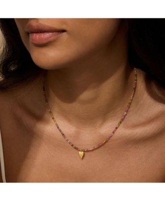 Aligned with Love Tourmaline Heart Choker Necklace