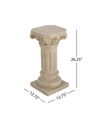 Pedestal Column Plant Stand, 26.25 Inch, Indoor and Outdoor