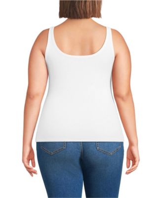 Plus Size Micro Rib Go-To Layering Tank