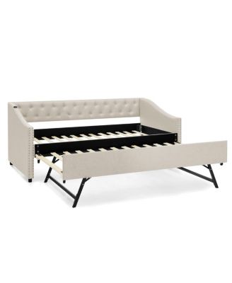 Twin Daybed with USB & Extendable Bed (81"x42"x30.75)