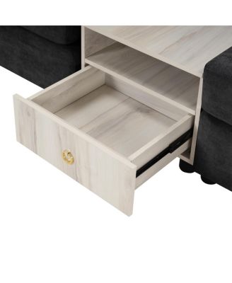 132 inches Modern Modular Sofa Couch with Storage