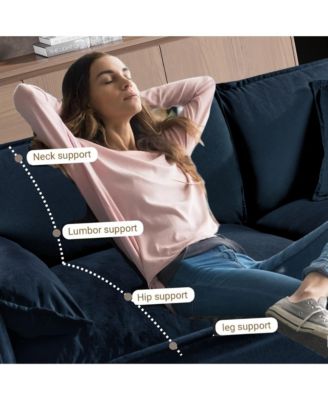 Recliner Chair with Movable Ottoman – Soft Chenille, Oversized DIY-Combination Lounge Chair