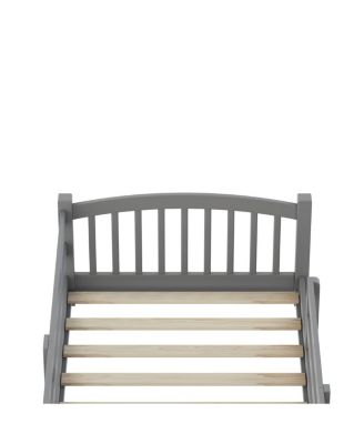 Montessori Floor Bed with Slats, Guardrails, and Fence