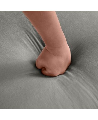  109 Contemporary L-Shaped Chenille Sectional Sofa with Storage Ottoman