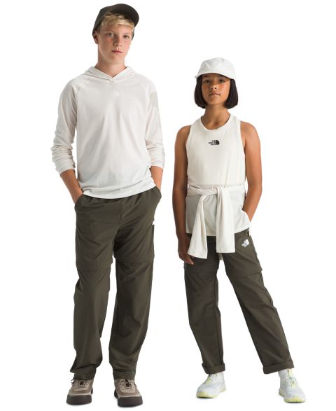 Детские брюки The North Face Lightweight Convertible Hike, цвет: Серо-коричневый зелёный
