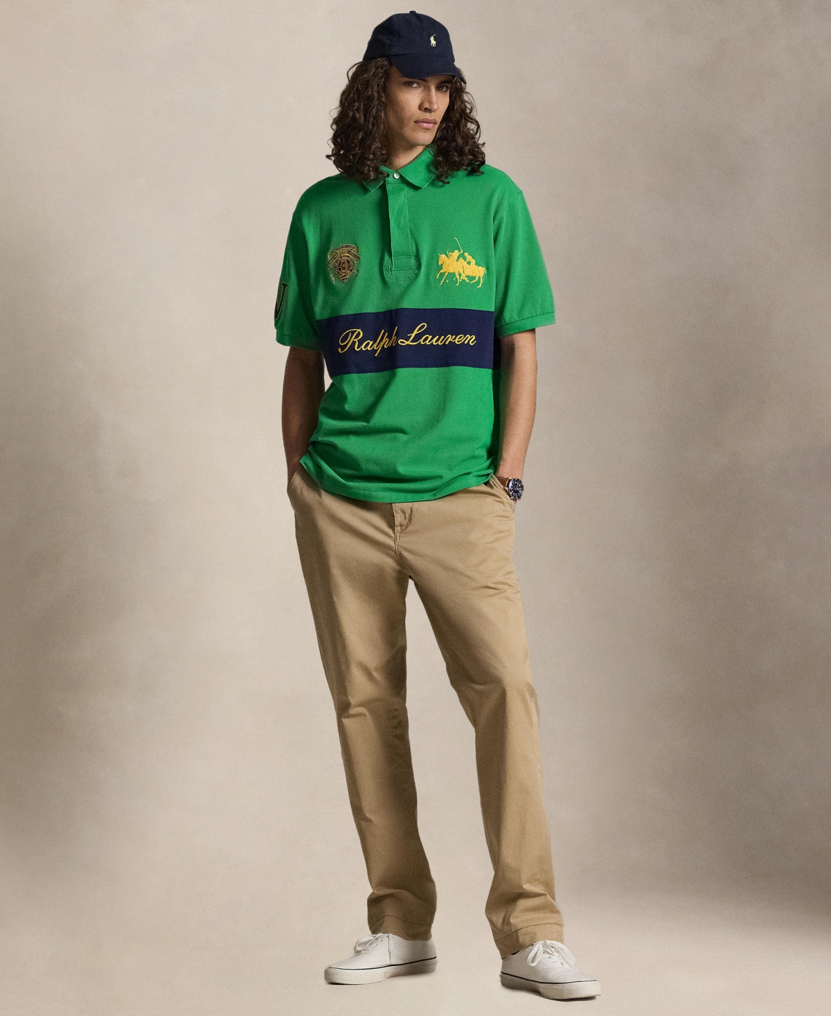 Polo Ralph Lauren Men's Big & Tall Dual Player Mesh Shirt