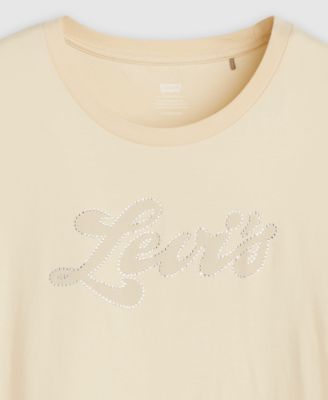 Plus Size Crew Neck Short-Sleeve Logo T-Shirt