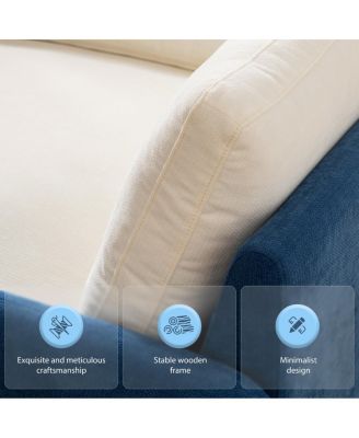 Oversized Chenille Sofa Chair, Wide Seat Accent Chair, Modern Upholstered Armchair