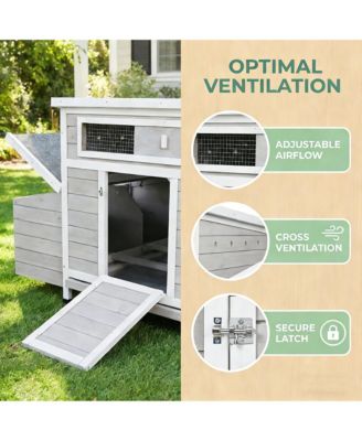 58" Fir Wood Outdoor Storage