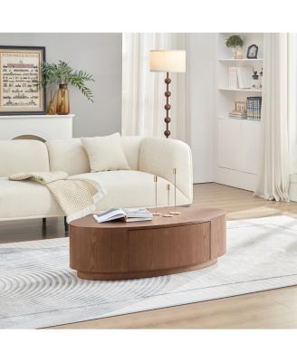 Streamdale Modern Luxury Oval Coffee Table, Elegant Living Room Accent Piece