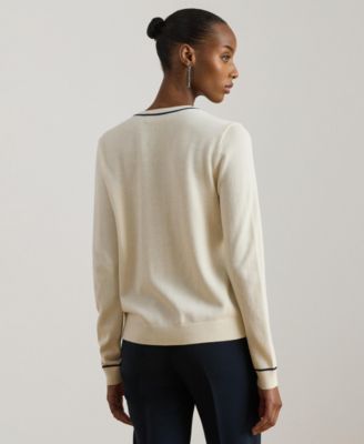 Women's Crewneck Cardigan Sweater