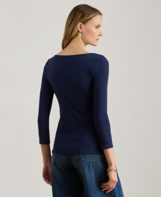 Women's Slim Fit Boat Neck Top