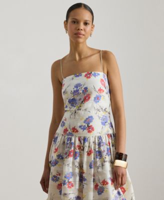 Women's Floral Print Spaghetti Straps Dress