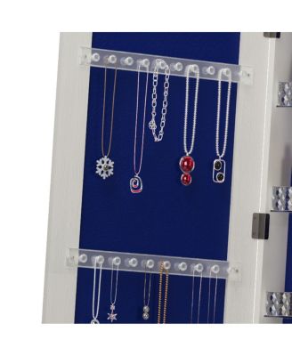 360° Swivel Jewelry Cabinet with Full Length Mirror