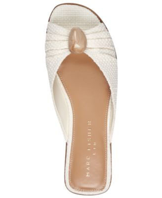 Women's Dalani Ornamented Ruched Flat Slip-On Sandals