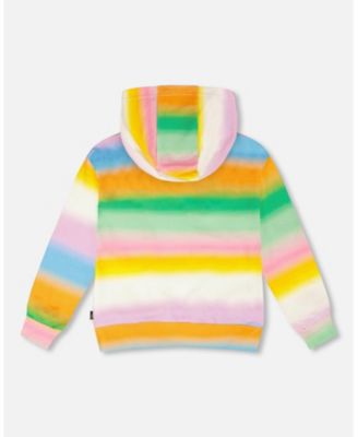 Toddler Girls Printed French Terry Zip Front Hoodie