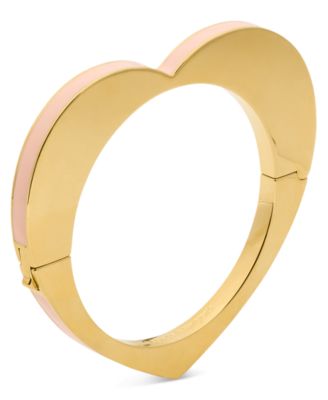 Two-Tone Heart Bangle