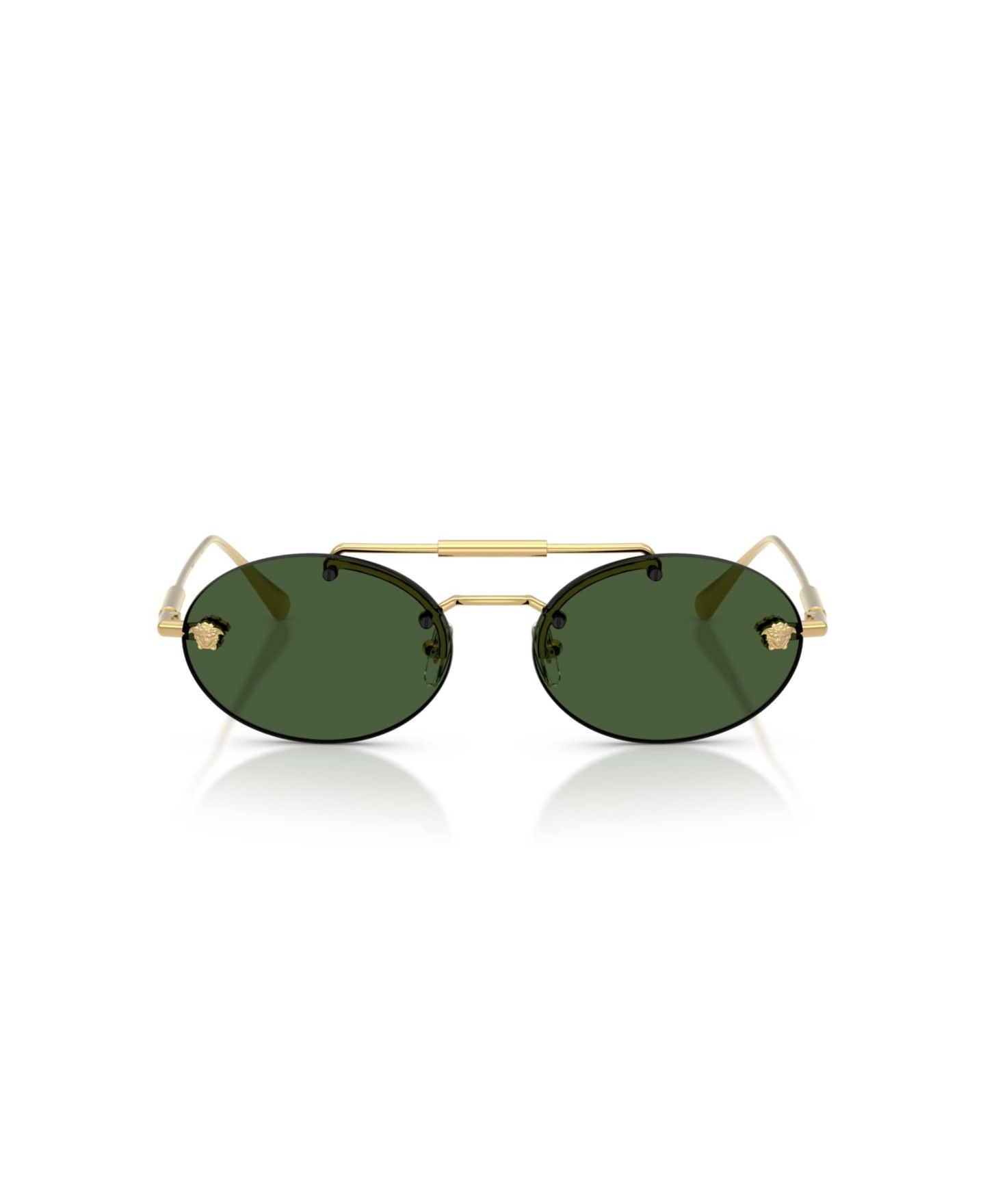 Женские солнцезащитные очки Versace Oval Sunglasses, VE2295, цвет: Золотой — фото 2